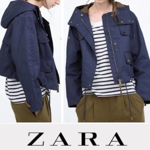ZARA Cropped Rain Jacket